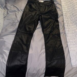 Black Leather Pants